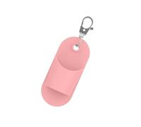 Gissroys Fashion Rubber Lip Gloss Holder with Keyrings for on the Way and Way Touch Ups Portable Travel Makeup Storage Solution Rectangular Lip Balm Holder, b, One Size