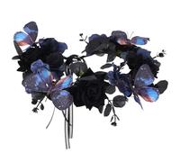 Gissroys Flower Crown Headband Cincos Des Mayoes Party Costume Dias Des Los Muerto Headband Headwear Day of the Dead Headband Day of the Dead Headpiece