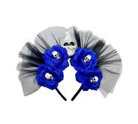 Gissroys Flower Crown Headband Halloween Cincos Des Mayoes Party Costume Slides Los Muerto Headpiece Photography Props Women Halloween Dia De Los Muerto Party Costume