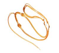 Gissroys Hand-Woven Rope Necklace Bead Agreement Chain Braided Cable Jewellery Rope Texture Suitable for Various Jewellers for Adjustable Length Men and Women, one size, As described, As described