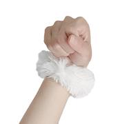Gissroys Headbands for Women Hair White Headbands Ruffled Wide Fabric Hair Bands Fashion Hair Band for Girls Maid Costume Woman