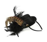 Gissroys Headwear With Gear Top Hat For Halloween Christmas New Year Bridal Party 1920s Tophat Elegant For Bride Wedding Halloween Costume Accessory