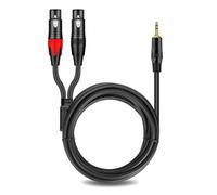 Gissroys HiFi 3 5 mm to 3 Pin Double Cable 3.5 Hearing Adapter Cable for Connecting Laptops with a Stereo Adapter of the Hearing Mixer