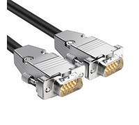Gissroys High Resolution SVGA Monitor Cable HDB15 Male/Female 150cm Double Shielded For Projectors And PC Connection SVGA Sync Cable Black
