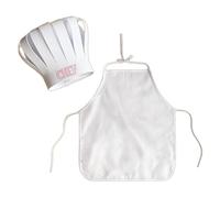 Gissroys Infant Chefs Outfit, Set of 2, Breathable Polyester Baby Photo Shoot, for Girls, Boys, First Birthday, Christmas Party Costume, Infant Chefs and Apron