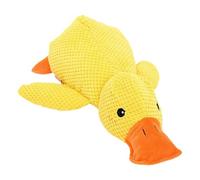 Gissroys Interactive Plush Dog Toy Duck Shaped Doll for Aggressive Chewing Plush Duck for Training and Yellow Squeaky Dog Toy Play