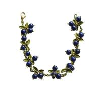 Gissroys Korean Leaf Beads Bracelet Vintage Forest Plant Series Bracelets Fashionable Leaves Beads Bangles For Women Teen Girls Cherry Bracelet, one size, As described