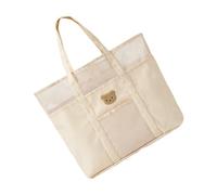 Gissroys Large Capacity Mom Bag Portable Handbag for Easy Storage Baby Bottles and Nappies with Beautiful Embroidered Pattern Nappy Change Bag, Light Khaki