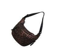 Gissroys Leopard Print Shoulder Bag Adjustable Strap Casual Soft Textured Fabric Spacious Capacity Shoulder Bag Leopard Print Daily, coffee, Einheitsgröße