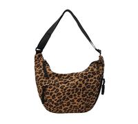 Gissroys Leopard Print Shoulder Bag Adjustable Strap Casual Soft Textured Fabric Spacious Capacity Shoulder Bag Leopard Print Daily, brown, Einheitsgröße