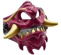 Gissroys Masquerade Devil Samurais Party Half Face Halloween Japanese Carnival Halloween Masquerade Party Devil Samurais Japanese