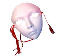 Gissroys Masquerade Hand Painted Halloween Chinese Traditional Stage Play Halloween Cosplay Accessories for Women Stage