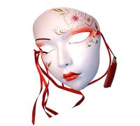 Gissroys Masquerade Hand Painted Halloween Chinese Traditional Stage Play Halloween Cosplay Accessories for Women Stage