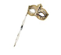 Gissroys Masquerade Mask with Stick Mardi Gras Venetian Retro Musical Note Party Carnivals Halloween Carnival Masquerade Mardi Gras with Holding Stick