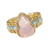 Gissroys Moderingen Adjustable Chinese Style Flower Lace Rings with Shiny Enamelled Coating for Stylish Finger Accessories Alloy Lace Lace Decoration, As described