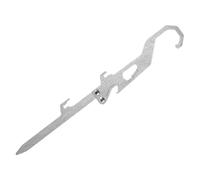 Gissroys Multi-purpose cutting spools stand with hook and ruler, integrated bottle openers for camping and picnics, compact travel gadget