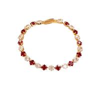 Gissroys Multicoloured Square Shape Multicoloured Zircon Tennis Bracelet Adjustable Length Hand Chain Trendy Streetwear Wrist Accessory Square Cut Zirconia Bracelet