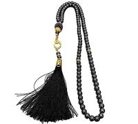 Gissroys Muslim Prayer Beads Bracelet Imitation Beads 99 Rosary Religious Jewellery Imitation Beads Tassels Meditation Muslim Festival, one size, As described