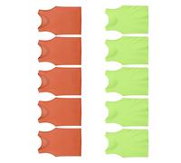 Gissroys Pack of 10 Footballs Exercise Equipment Elastic Vests Multiple Colour Options Washable Fabric for Team Sports Football Clothing for Adults