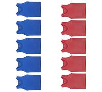 Gissroys Pack of 10 Footballs Exercise Equipment Elastic Vests Multiple Colour Options Washable Fabric for Team Sports Football Clothing for Adults