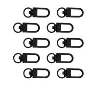 Gissroys Pack of 10 Metal Floats Lobster Claw Clasp, Key Ring, Classy, black, Eine Größe