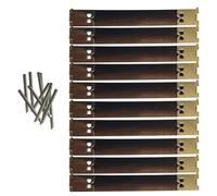 Gissroys Pack of 10 Silver Shrapnel Mouth Metal Frame Spring Clasps Purse Accessories Ideal for Repair Handbags and Purses Kiss Closure, 8 cm, Eine Größe