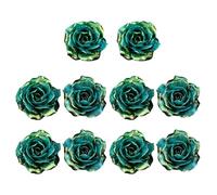 Gissroys Pack of 10 Translucent Sparkling Camellia Flowers Resin Craft Supplies for Creative Handmade Projects and Decoration Camellia Ornaments Made of Resin for Crafts, one size, As described