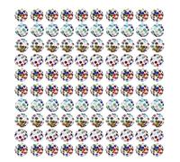 Gissroys Pack of 100 Colourful Beads 10 mm Round Disco Ball Clay Beads for Personalised Crafts Jewellery Making Jewellery Design Tool