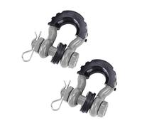 Gissroys Pack of 2 28660 lbs Break Strength D Anchor Shackles for the Recovery of Off-Road Vehicles 5/8 Inch 18 mm Pin Safe Recovery Towing Gear Shackle