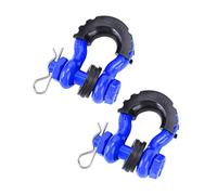 Gissroys Pack of 2 28660 lbs Break Strength D Anchor Shackles for the Recovery of Off-Road Vehicles 5/8 Inch 18 mm Pin Safe Recovery Towing Gear Shackle