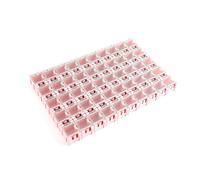 Gissroys Pack of 50 Robust ABS Plastic Components Organiser Boxes with Clear Lids for Electronic Parts Laboratory Organisation Clear Part Boxes