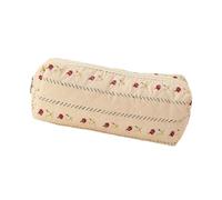 Gissroys Pencil Bag for Teachers Artists Organising Writing Tool Large Capacity Soft Printing Pen Holder Stationeries Bag Pencil Pen Holder, Striped Flowers