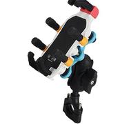 Gissroys Phone Mount Vibration Damping Anti Shake ABS Metal Silicone Mobile Phone Clamp Matching Smartphones Handlebar Clamp