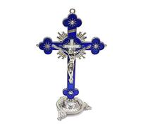 Gissroys Plum Blossom Metal For Cross Christ Bitter Church Holy Statue Ornaments Office Household Religious Goods Cross