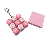 Gissroys Portable 9-button keycaps, toy switch, tester, key ring, tactile feedback for anxiety relief, office and travel, tactile feedback, keycaps, office