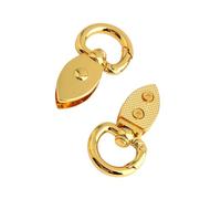 Gissroys Practical Spring Loading of Clasp, Metal Strap Connector, Vintage Hardware for Adjustable Bag Designs, Vintage Bag, Side Clasp, Pack of 2, kg, Eine Größe