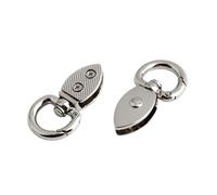 Gissroys Practical Spring Loading of Clasp, Metal Strap Connector, Vintage Hardware for Adjustable Bag Designs, Vintage Bag, Side Clasp, Pack of 2, White, Eine Größe