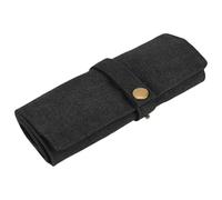 Gissroys Practical Travel Friendly Watch Band Organisers Folding Cotton Canvas Case Holds 10 Straps for SmartWatch Accessories Multiple Slot Watches Band Protector, one size, As described