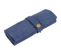 Gissroys Practical Travel Friendly Watch Band Organisers Folding Cotton Canvas Case Holds 10 Straps for SmartWatch Accessories Multiple Slot Watches Band Protector, one size, As described