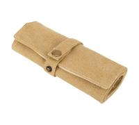 Gissroys Practical Travel Friendly Watch Band Organisers Folding Cotton Canvas Case Holds 10 Straps for SmartWatch Accessories Multiple Slot Watches Band Protector, one size, As described