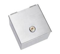 Gissroys Practical weatherproof electric outlet cover in stainless steel for indoor and outdoor use and outdoor cover without theft.