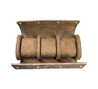 Gissroys PU Leather Watch Roll Case with 1/2/3 Watch Slot for Safe Storage and Travel Protection Scratch, 3 epitopes