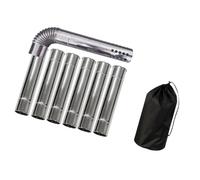 Gissroys Quick Installation Burning Stove Pipe Highly Efficient Thermal Transfer Cooking Solution Replacement Accessories Quick Heating Exhaust Pipe