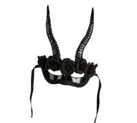 Gissroys Realistic Half Face Detailed Carving Comfortable Fit Elastic Band Halloween Cosplay Party Accessory For Adults Kids Adult & Kids Halloween Antelope