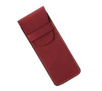 Gissroys Retro Pencil Case Leather Pens Box Pen Bag School Office Supplies for Students Spacious Storage Simple Retro Organiser Box, a