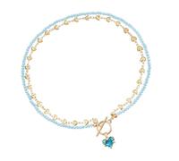 Gissroys Romantic Zircon Heart Pendant Necklace with Elegant Chain Portable for Party Supplies and Evening Dates Daily Use Elegant Romantic Necklace, one size, As described, As described