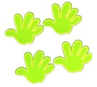 Gissroys Set of 4 Reflective Bicycle Stickers, Waterproof Designs for Bicycles, Reflector for Improved Night Riding and Visibility Decals with High Visibility Decals