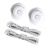 Gissroys Shoelace Turn Automatic Farmer Advantages Adalts, Children's Trainers, White Black Dot Lace, One Size
