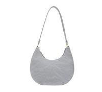 Gissroys Sleek Shoulder Bag Versatile Shape Purse For Women Vintage PU Leather Zippered Small Handbag Solid Color Armpit Bag Zippered Handbag