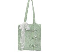 Gissroys Sparkling Arches Embellished Large Capacity Shoulder Bag Practical Polyester Underarm Bags for Women Gym Travel Shopping Shimmer Shoulder Bag, Green, Eine Größe